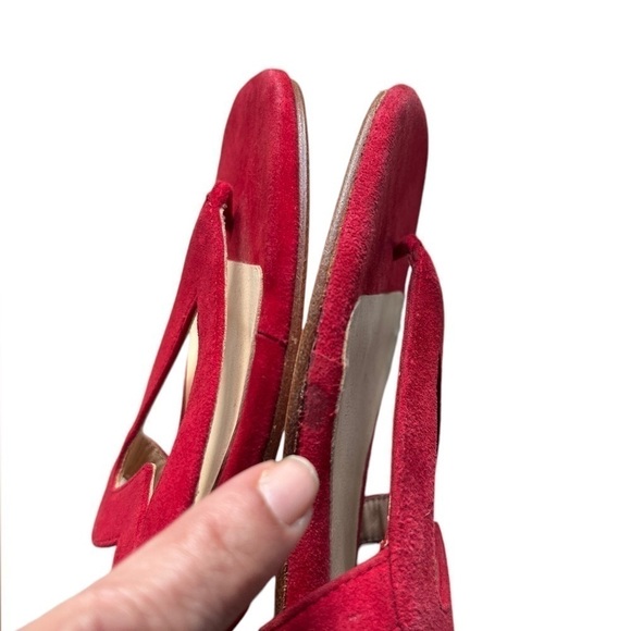 Isa Tapia red suede “Te Amo “ shoes size 37/7 - Picture 6 of 7